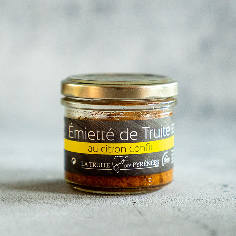 Emiettés de Truite au citron confit (90 g)