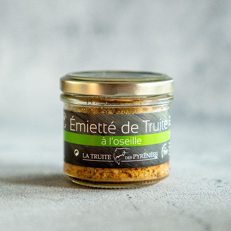 Emiettés de Truite à l'oseille (90 g)